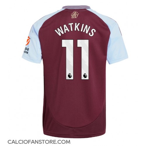 Maglia Calcio Aston Villa Ollie Watkins #11 Prima Divisa 2024-25 Manica Corta
